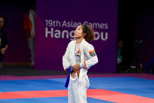 Annie Ramirez wins the gold in the women's ju-jitsu minus 57 kg bout against Galina Duvanova of Kazhakstan, 2-0!