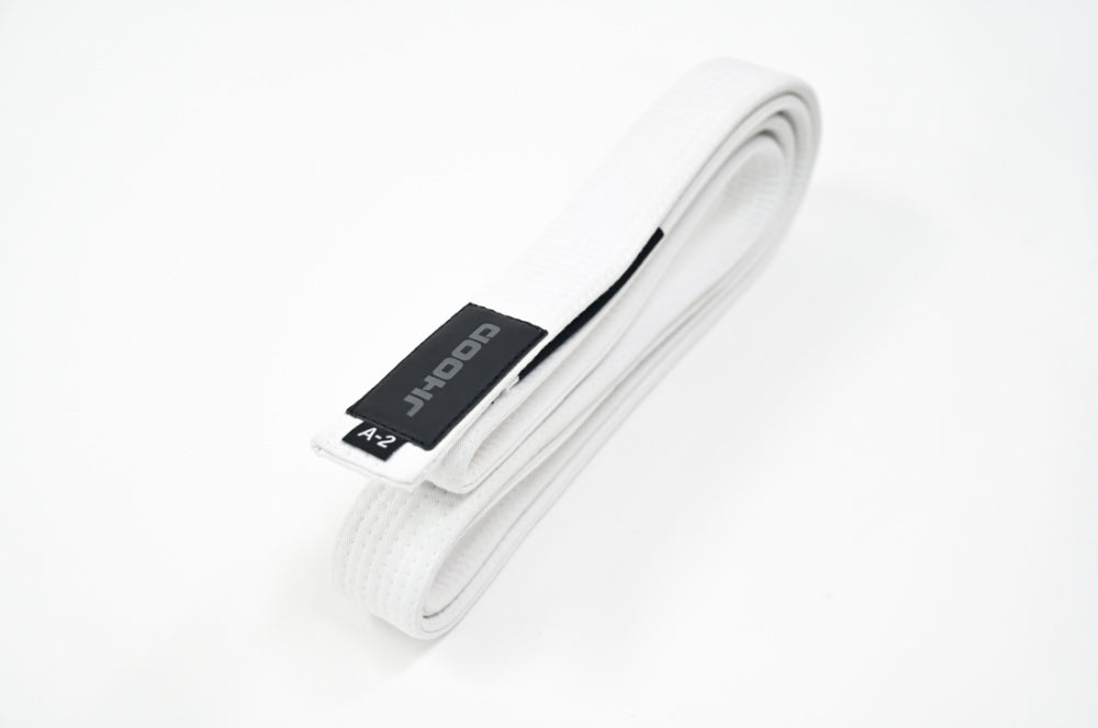 JHOOD Old School BJJ Belt – White