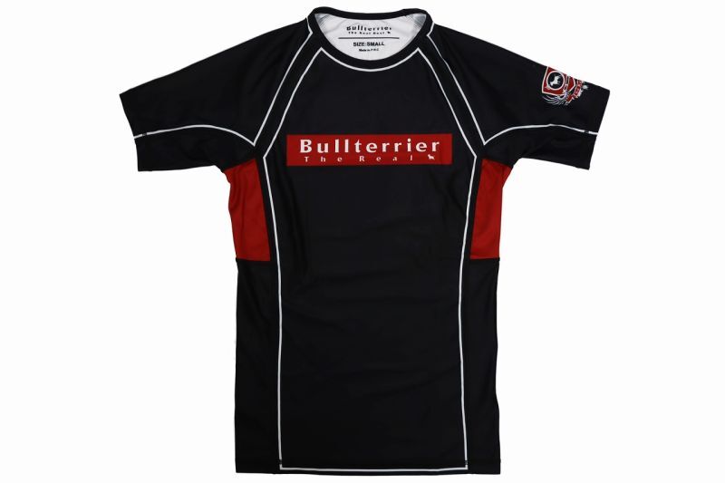 BULL TERRIER Rashguard RANK Short Sleeve Black