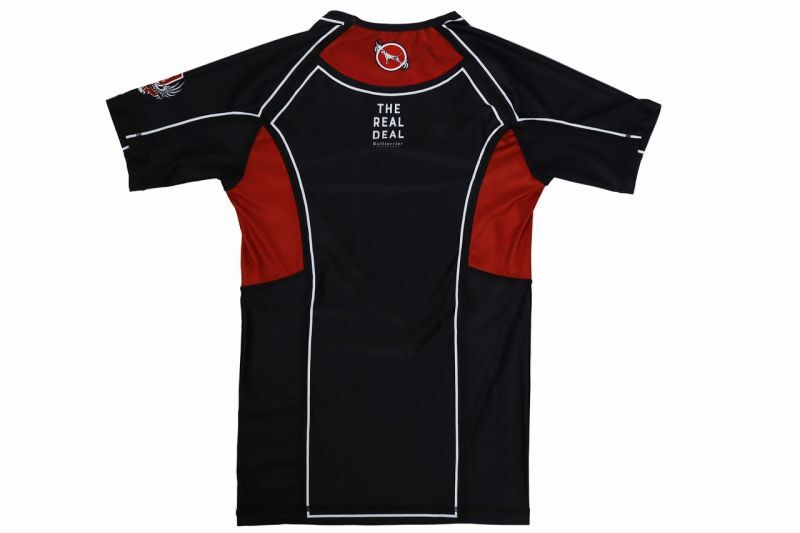 BULL TERRIER Rashguard RANK Short Sleeve Black