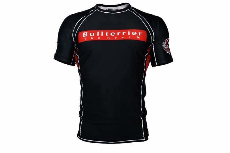 BULL TERRIER Rashguard RANK Short Sleeve Black
