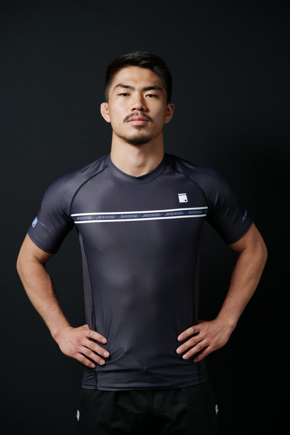 Jhood Rank Rash Guard.22 BLACK