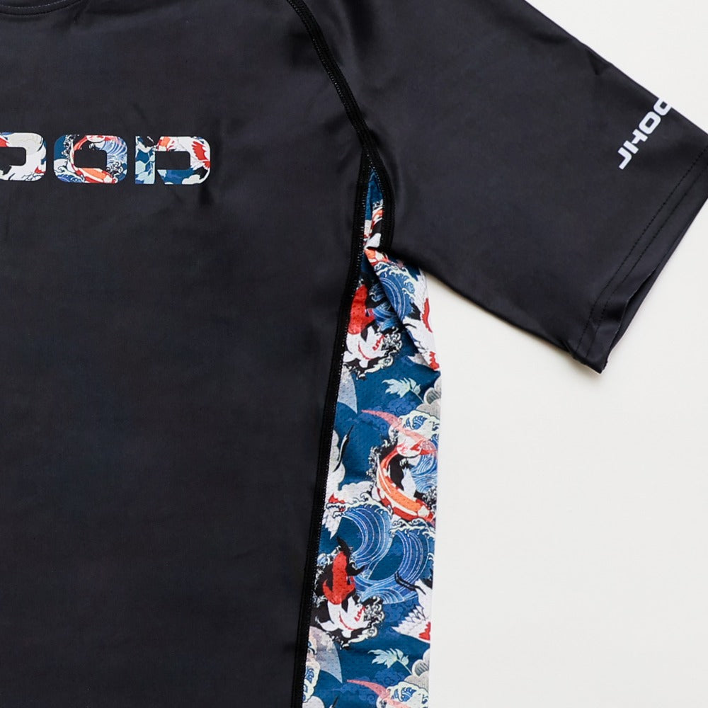 JHOOD Oriental Soul Short Sleeve Black Rashguard