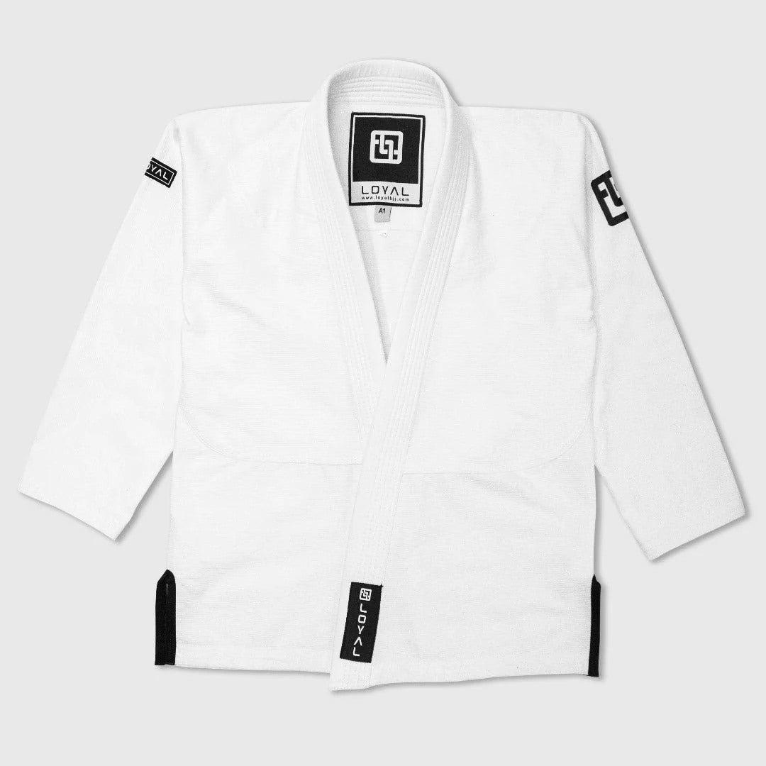 KINGZ White Loyal Superlight Jiu Jitsu Youth Gi