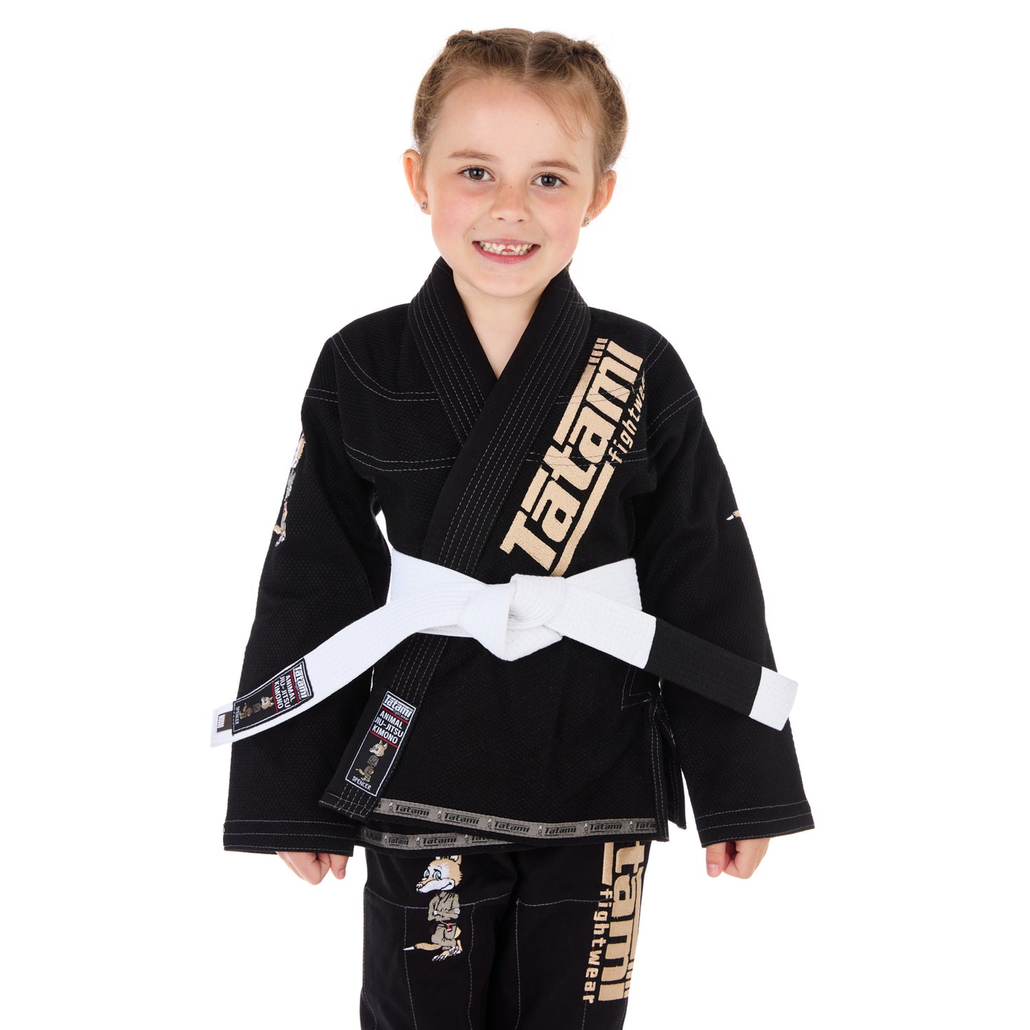 TATAMI MEERKATSU (UNISEX) KIDS ANIMAL GI - Black