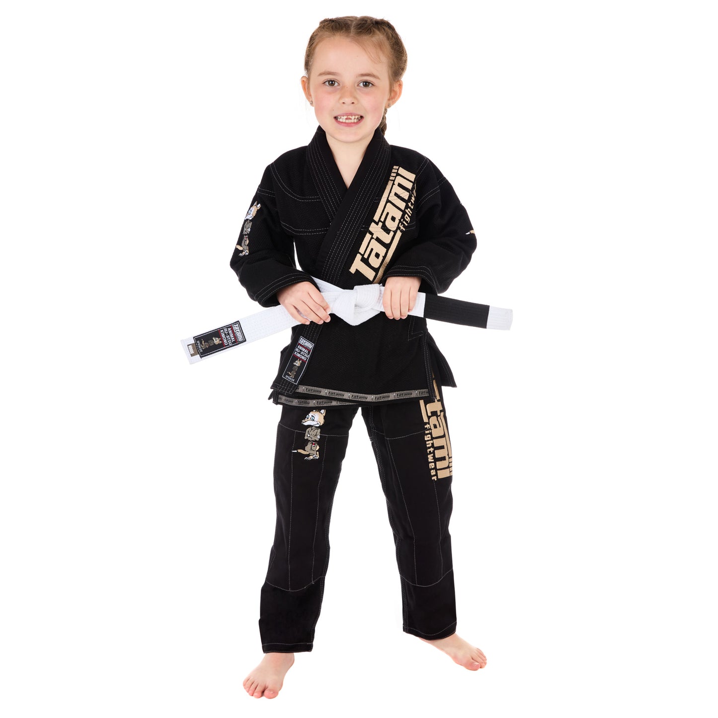 TATAMI MEERKATSU (UNISEX) KIDS ANIMAL GI - Black