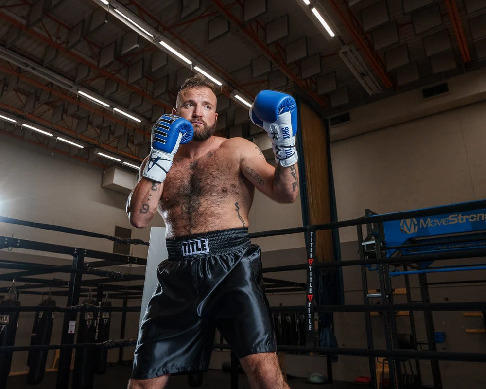 TITLE Boxing Edge Boxing Trunks 2.0: Black/ Black