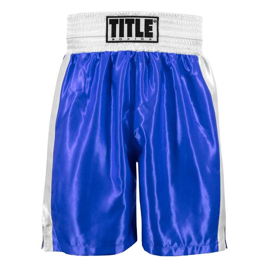 TITLE Boxing Edge Boxing Trunks 2.0: Blue/White