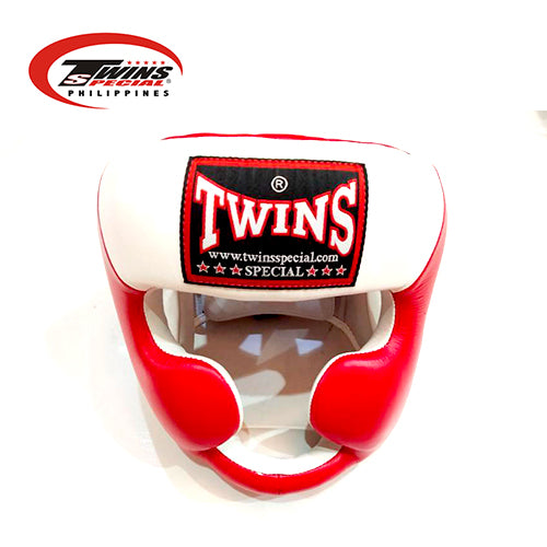 TWINS SPECIAL Boxing / Muaythai Headgear [Red/White]