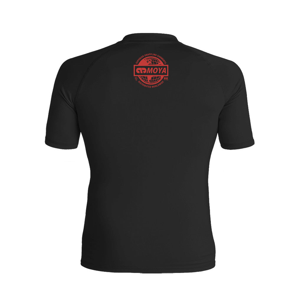 Moya No Gi Short Sleeve Rash Guard Black