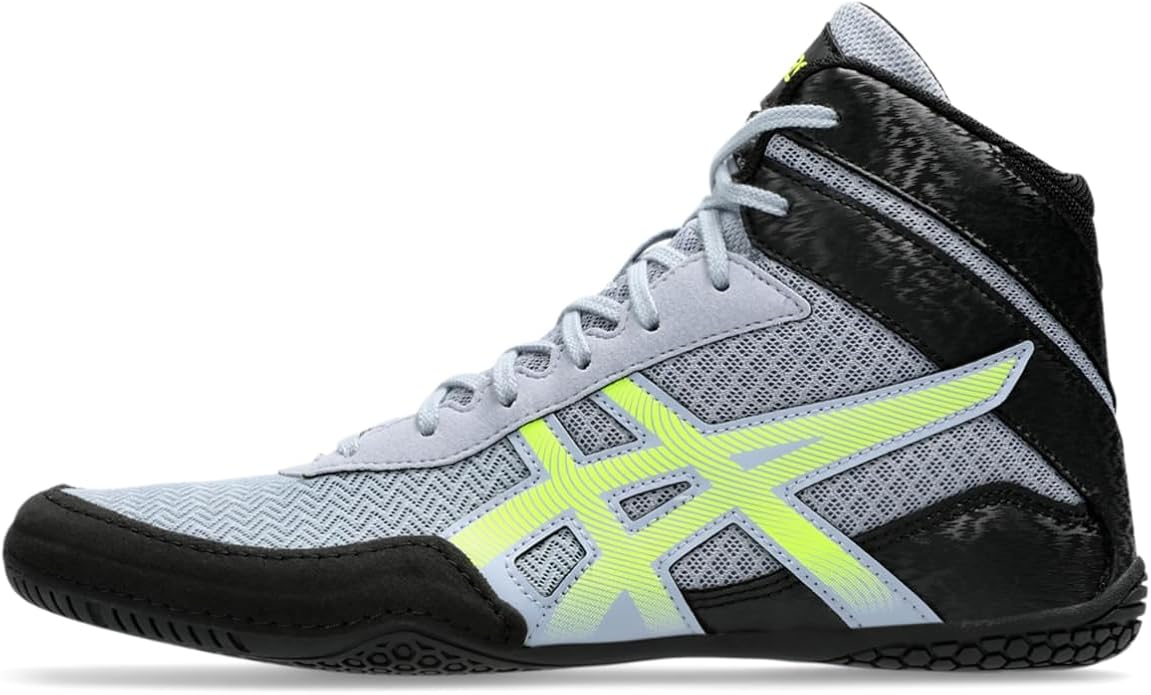 Asics Matcontrol 3 Wrestling shoes ( Grey/ Blue/ yellow
