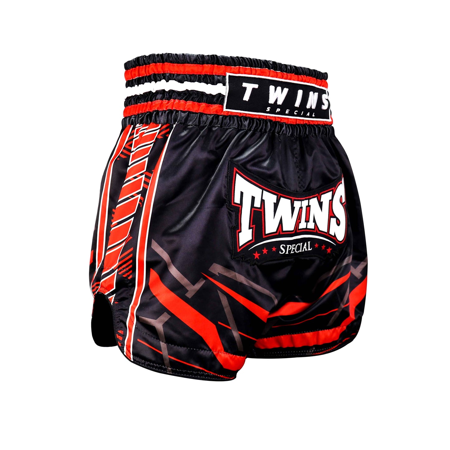 Twins Special TBS-RACING Muaythai Shorts (Black/Red)