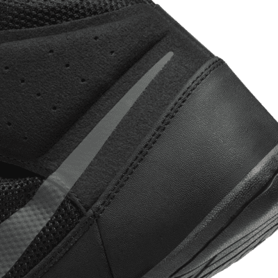 Nike Fury Wrestling Shoes Black/Dark Grey