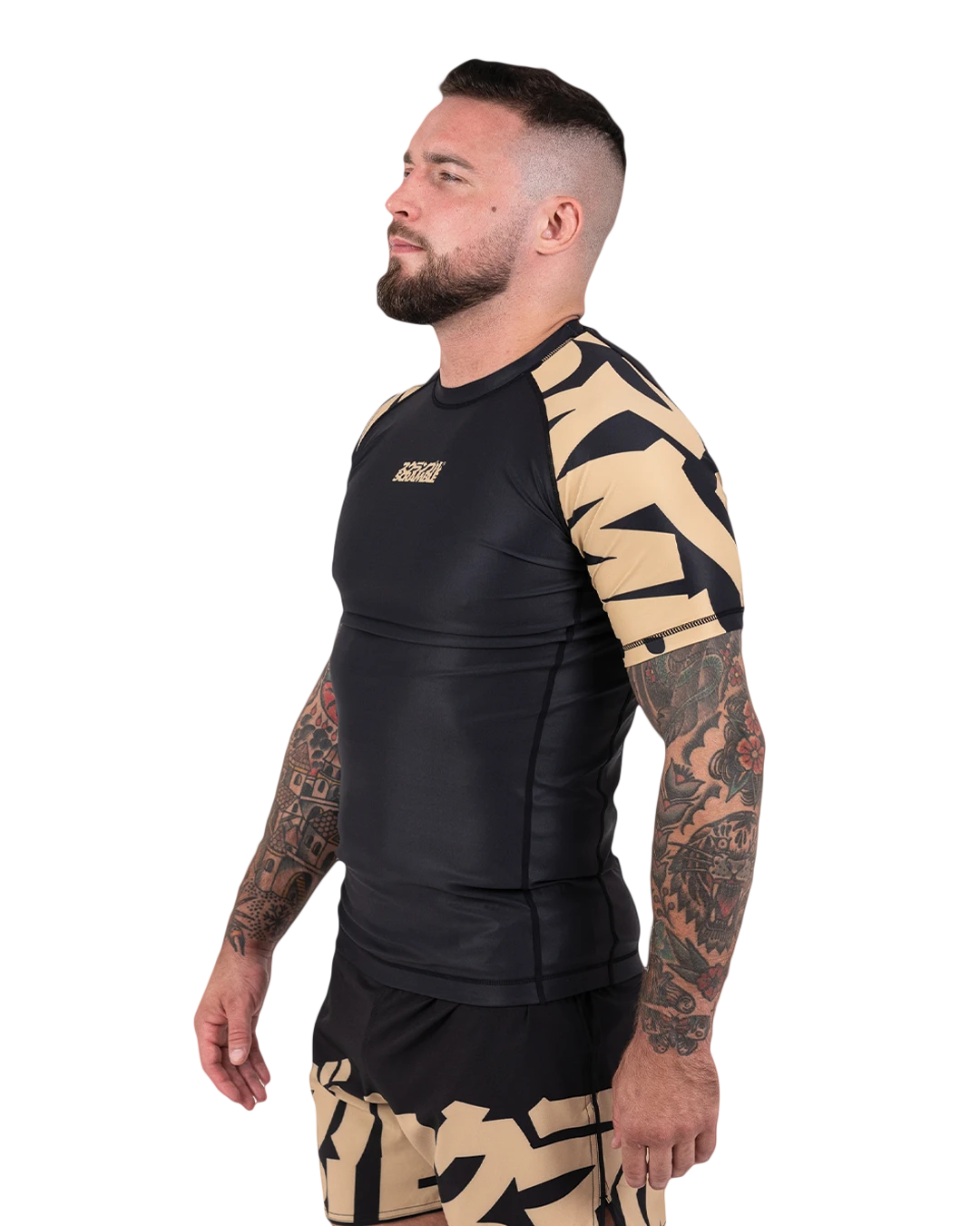 SCRAMBLE BAKA RASHGUARD Black/Gold