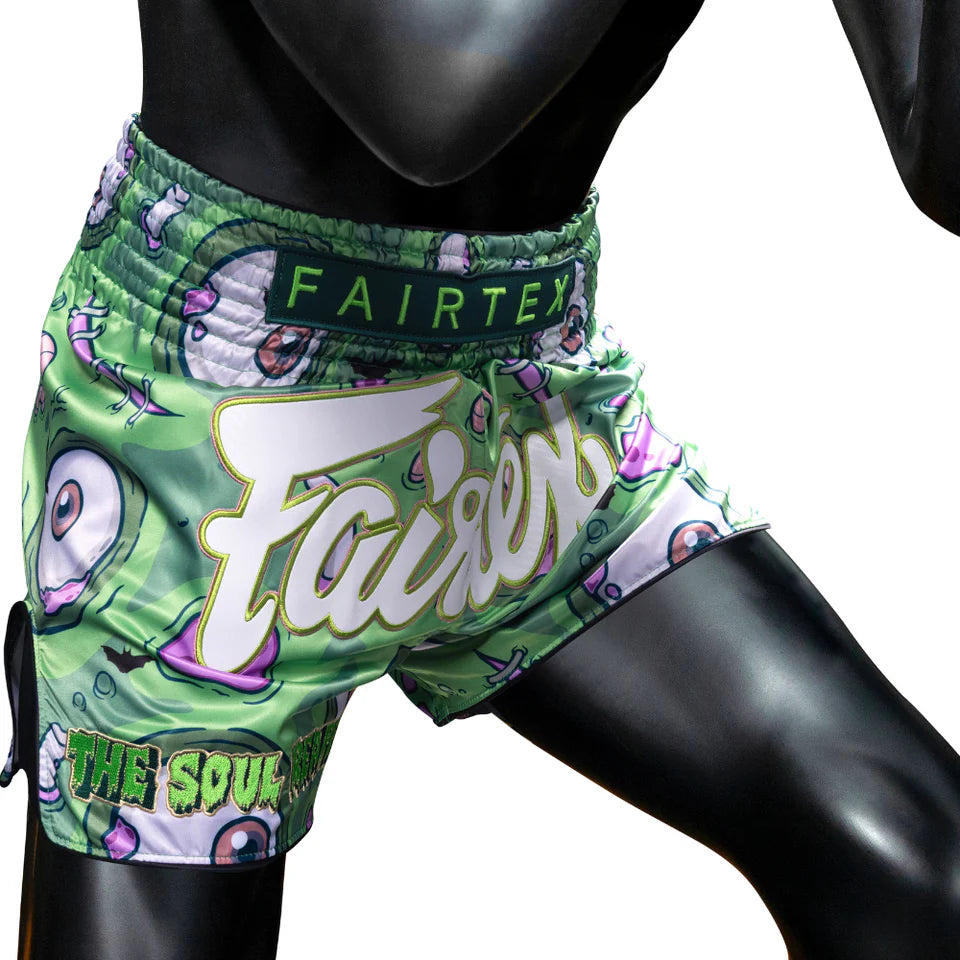 Fairtex Muay Thai Shorts - Soul Reaper (Green)