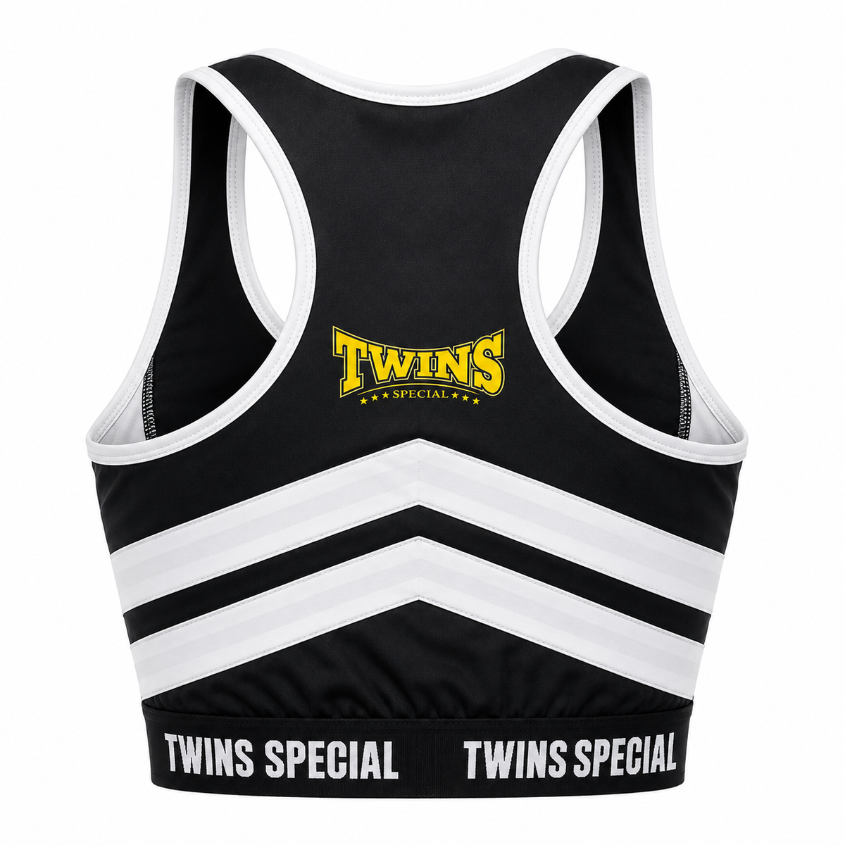 TWINS SPECIAL TSB-3 Performance Crop Top (BLACK/WHITE)