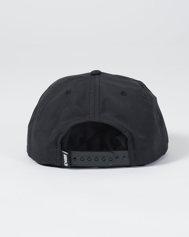 Kingz Crown Patch 5-Panel Strapback Hat - Black