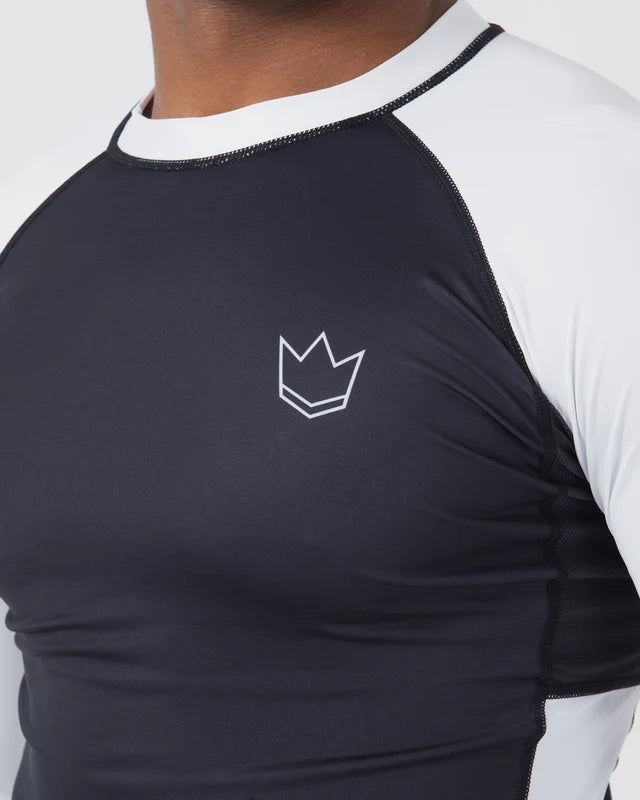 KINGZ Ranked Performance V2 L/S Rashguard {WHITE}