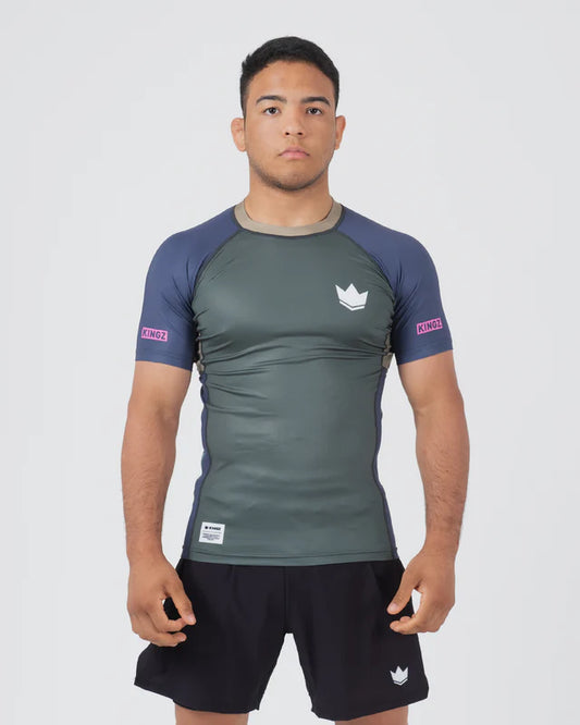 KINGZ Draft Shorts Sleeve Rashguard