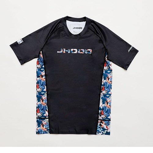 JHOOD Oriental Soul Short Sleeve Black Rashguard