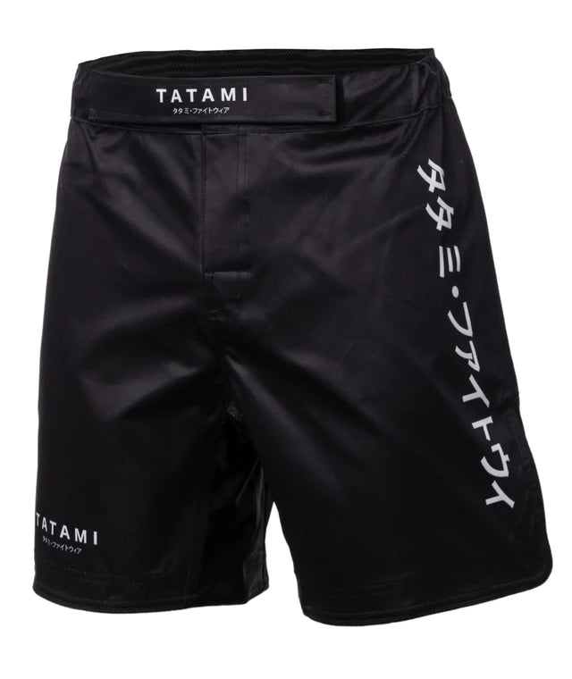 TATAMI KATAKANA GRAPPLING SHORTS - BLACK
