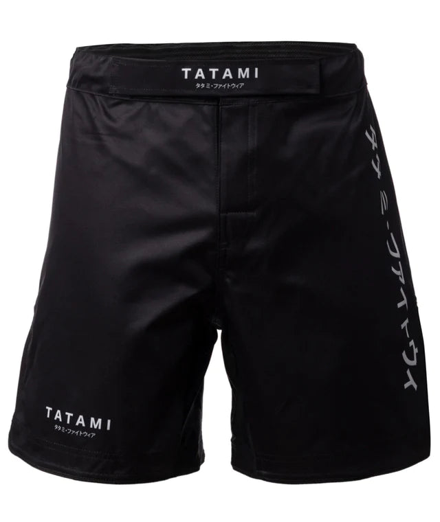TATAMI KATAKANA GRAPPLING SHORTS - BLACK