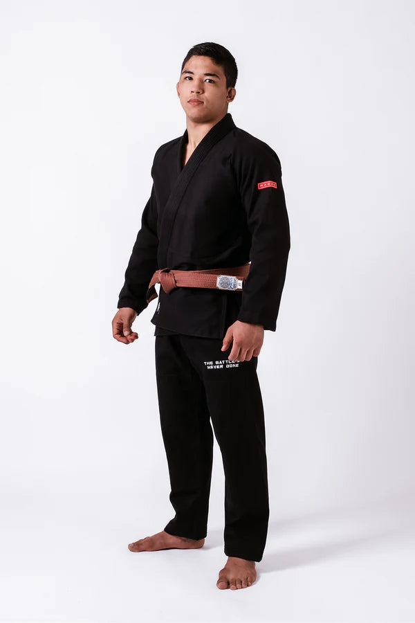 KINGZ MAEDA Red Label 3.0 Jiu Jitsu Gi (Free White Belt) - Black