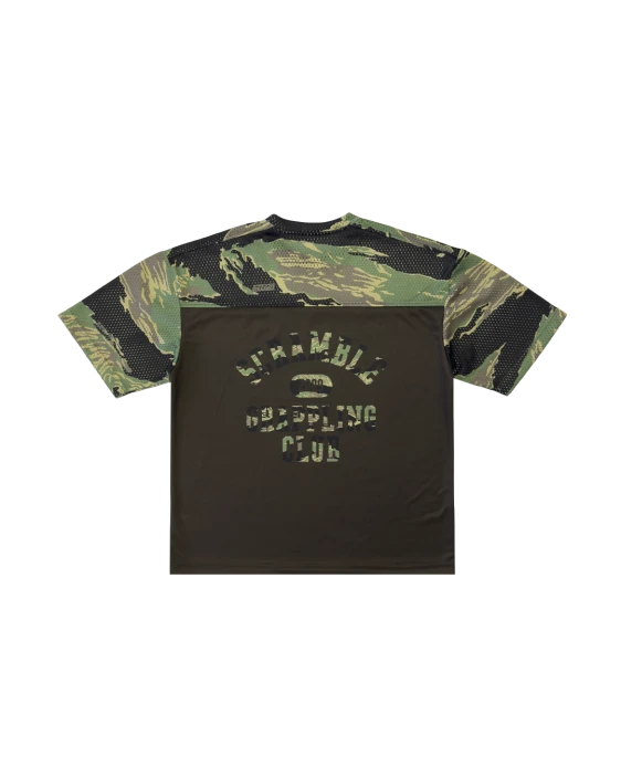 SCRAMBLE Mesh Hybrid Grappling Top (Woodland Camo)