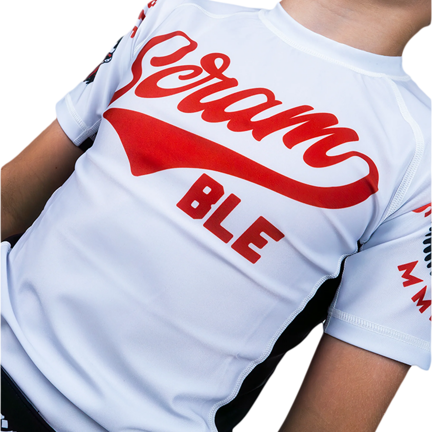 SCRAMBLE Okami "KIDS" Rashguard -White