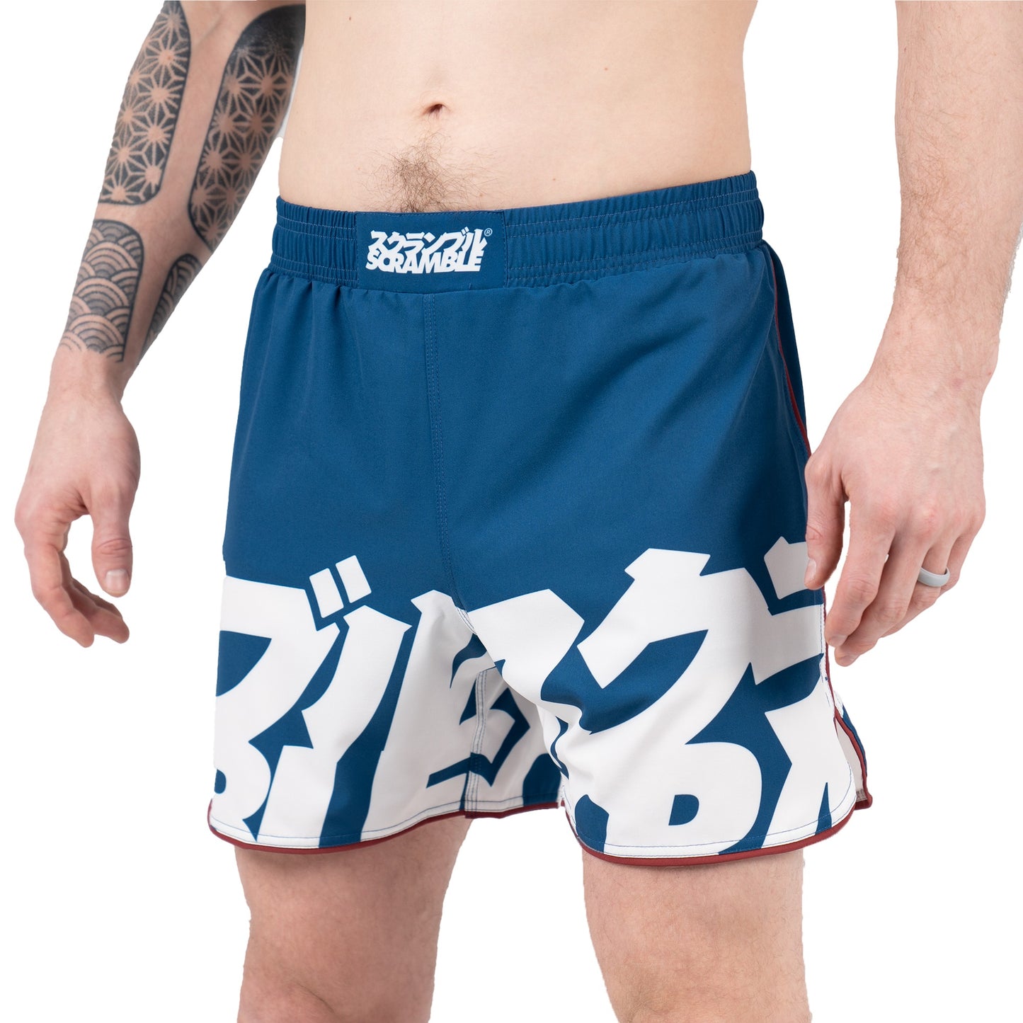 SCRAMBLE BAKA shorts BLUE