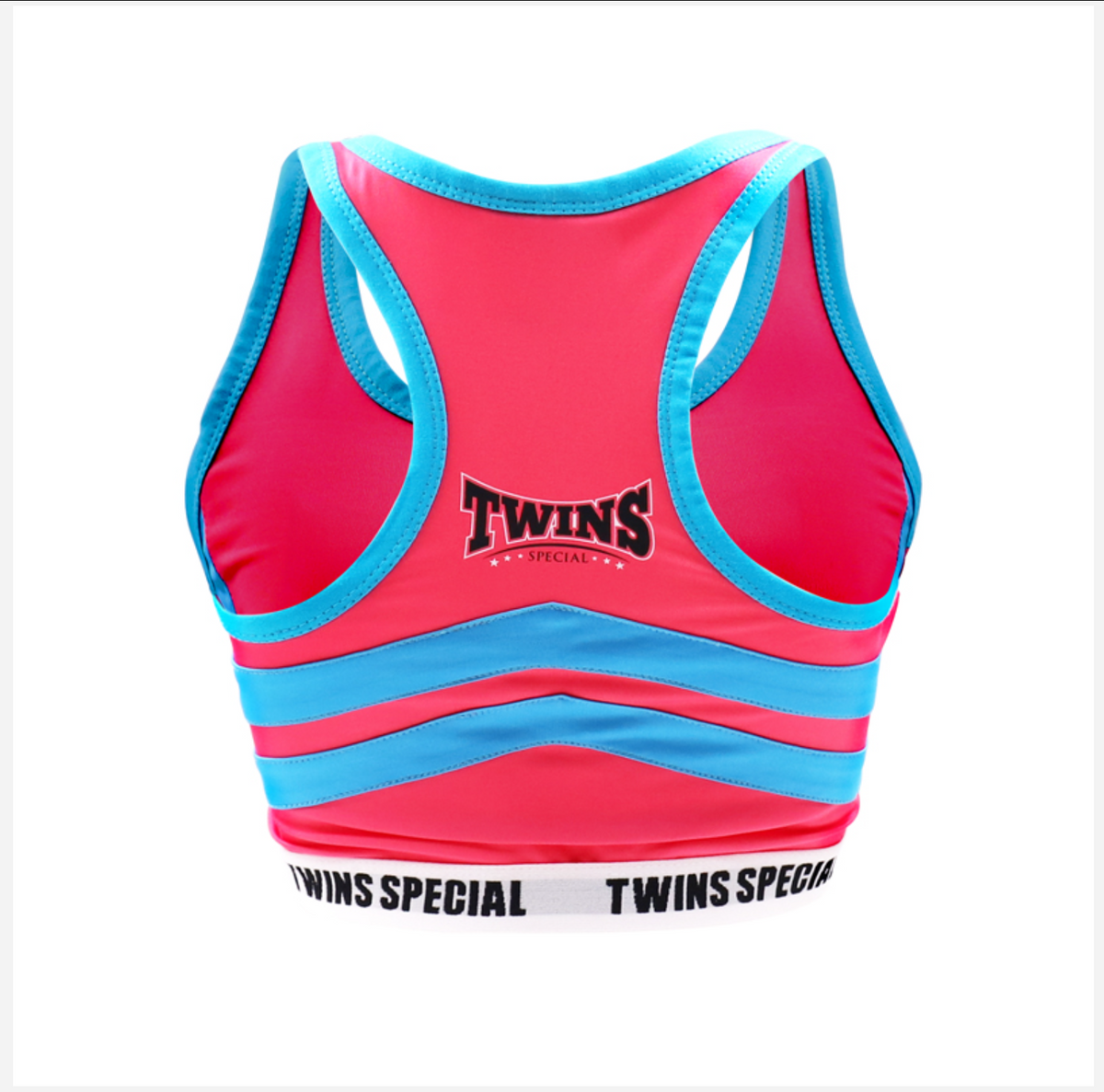 TWINS SPECIAL TSB-3 Performance Crop Top (PINK/LT.BLUE)