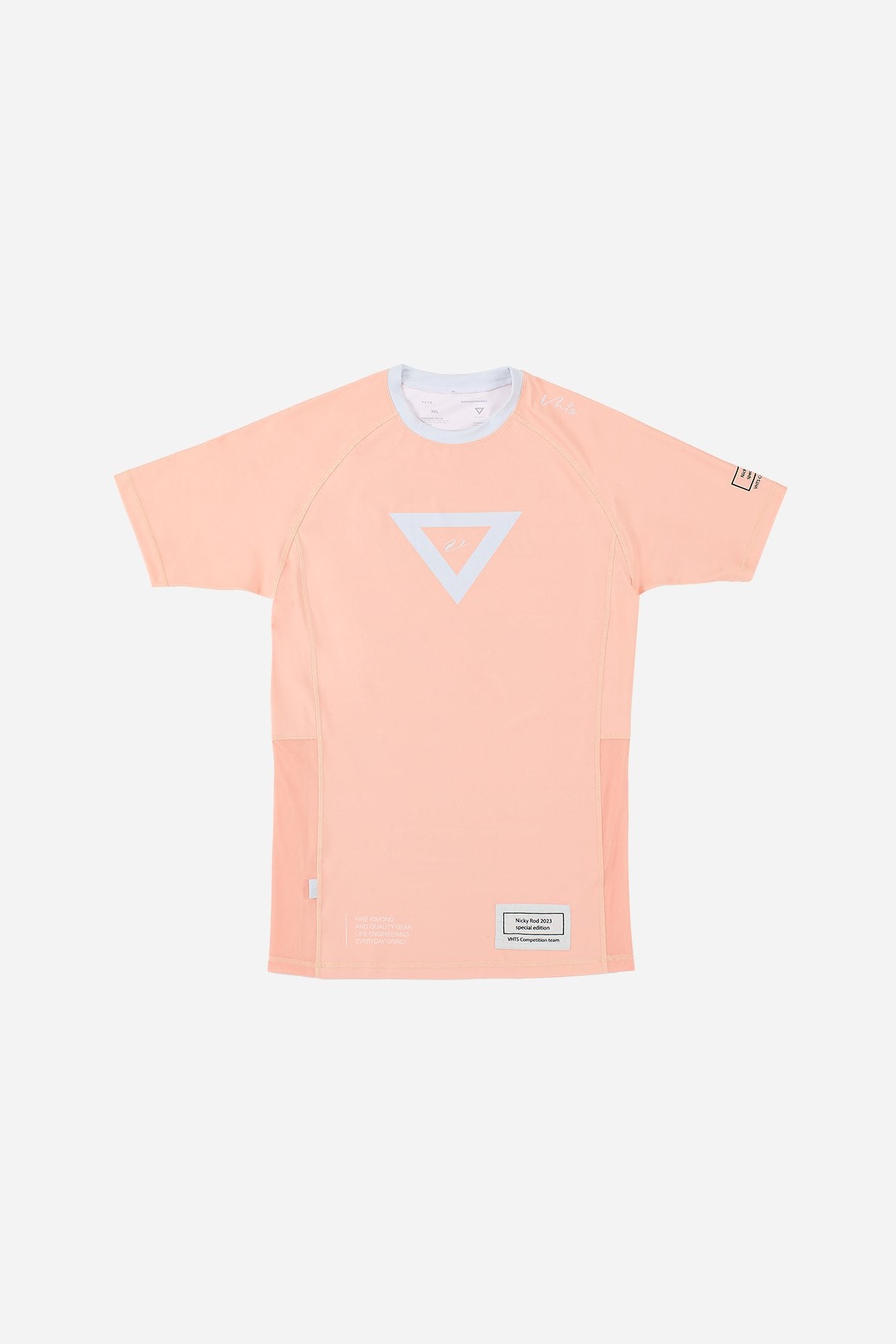VHTS NICKY ROD "BLACKBELT SLAYER" SPECIAL EDITION Short sleeves rash guard Coral