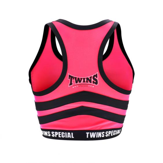 TWINS SPECIAL TSB-3 Performance Crop Top (PINK/BLACK)