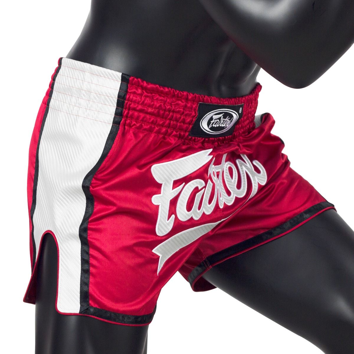 FAIRTEX BS1704 Muay Thai Shorts - Red/Gray