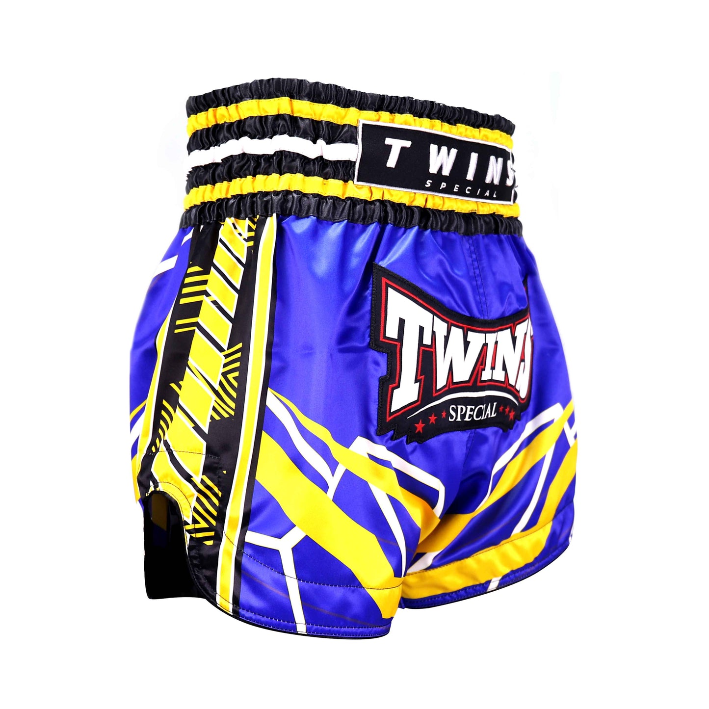 Twins Special TBS-RACING Muaythai Shorts (Blue/Yellow)