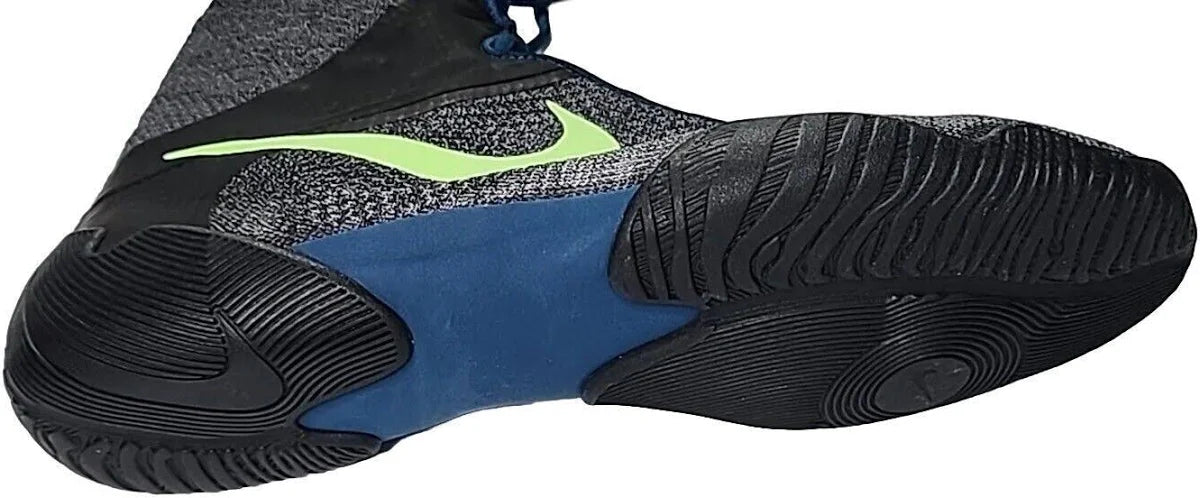 Nike Tawa Wrestling Men Shoes, Anthracite/Blue/Grey