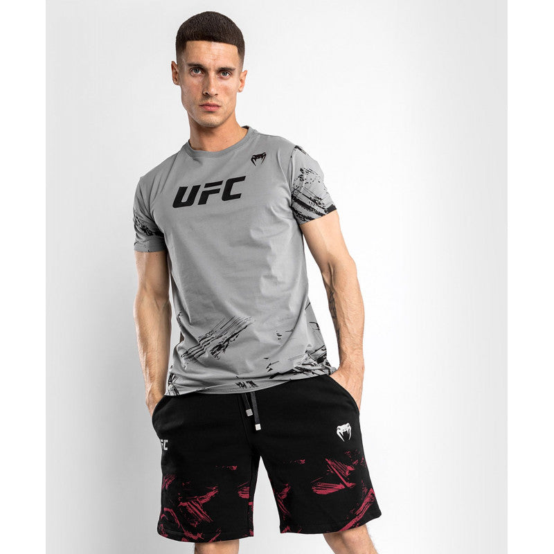 VENUM UFC Authentic Fight Week Men's 2.0 Short sleeve T-shirt-Grey