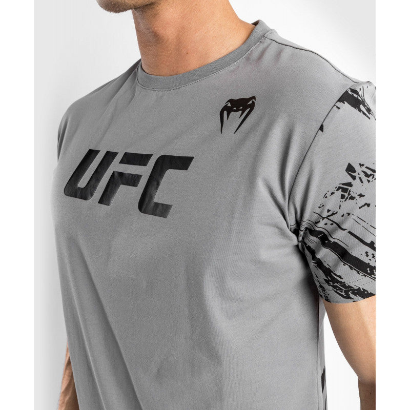 VENUM UFC Authentic Fight Week Men's 2.0 Short sleeve T-shirt-Grey