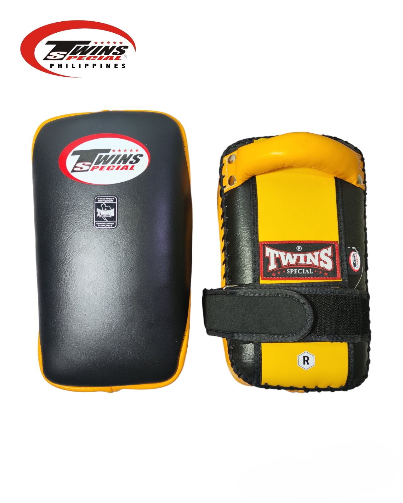 TWINS SPECIAL KPL14 Genuine Leather Muaythai Kick Pads Small
