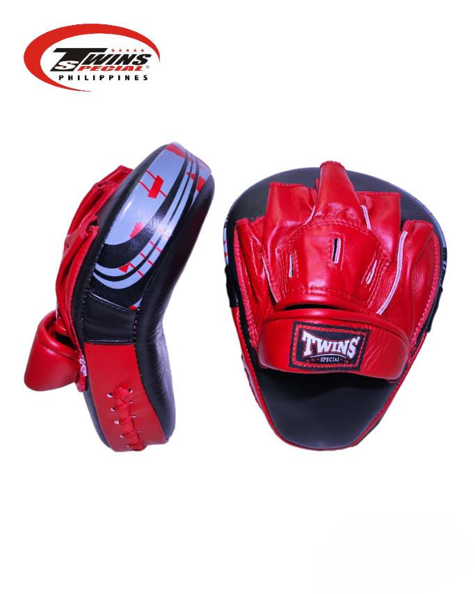TWINS SPECIAL FPML10 Genuine Leather Curved Punching Mitts Fighting Spirit