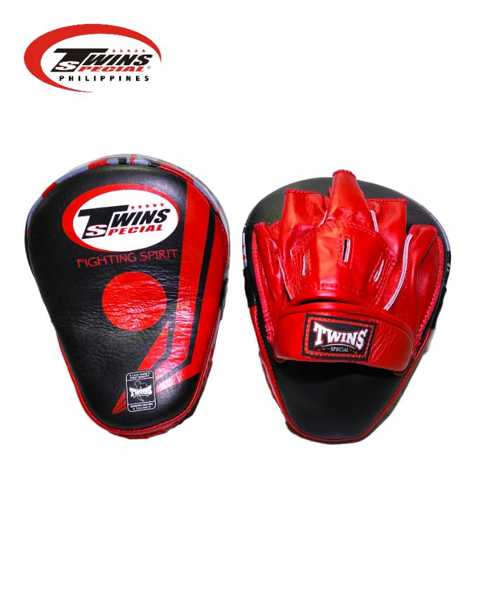 TWINS SPECIAL FPML10 Genuine Leather Curved Punching Mitts Fighting Spirit