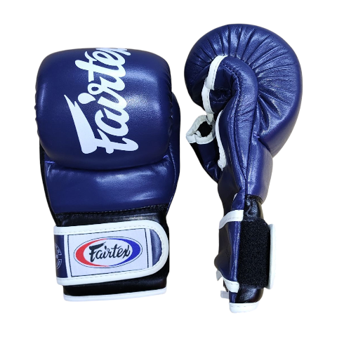 FAIRTEX FGV18 Super Sparring Grappling Gloves (Navy Blue/Black)