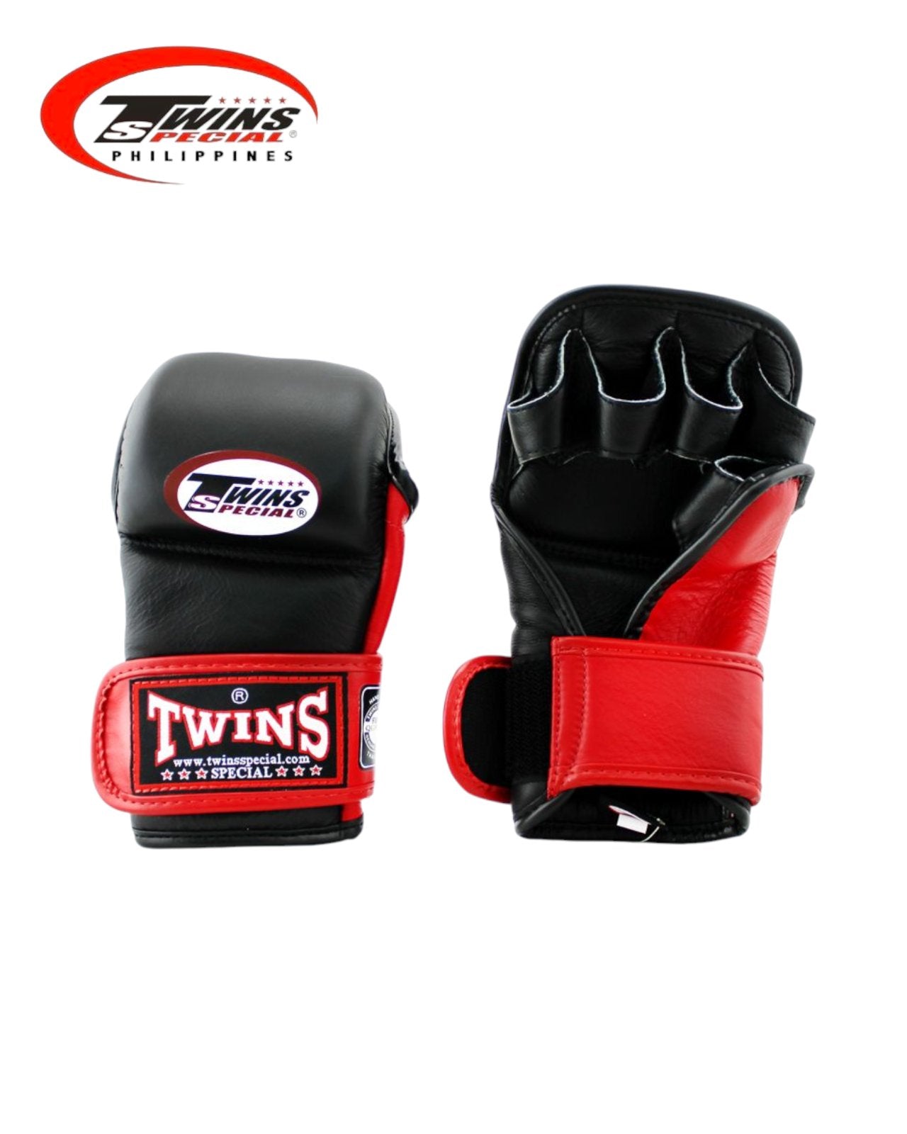 TWINS SPECIAL GGL1 MMA Sparring Gloves - Black/Red