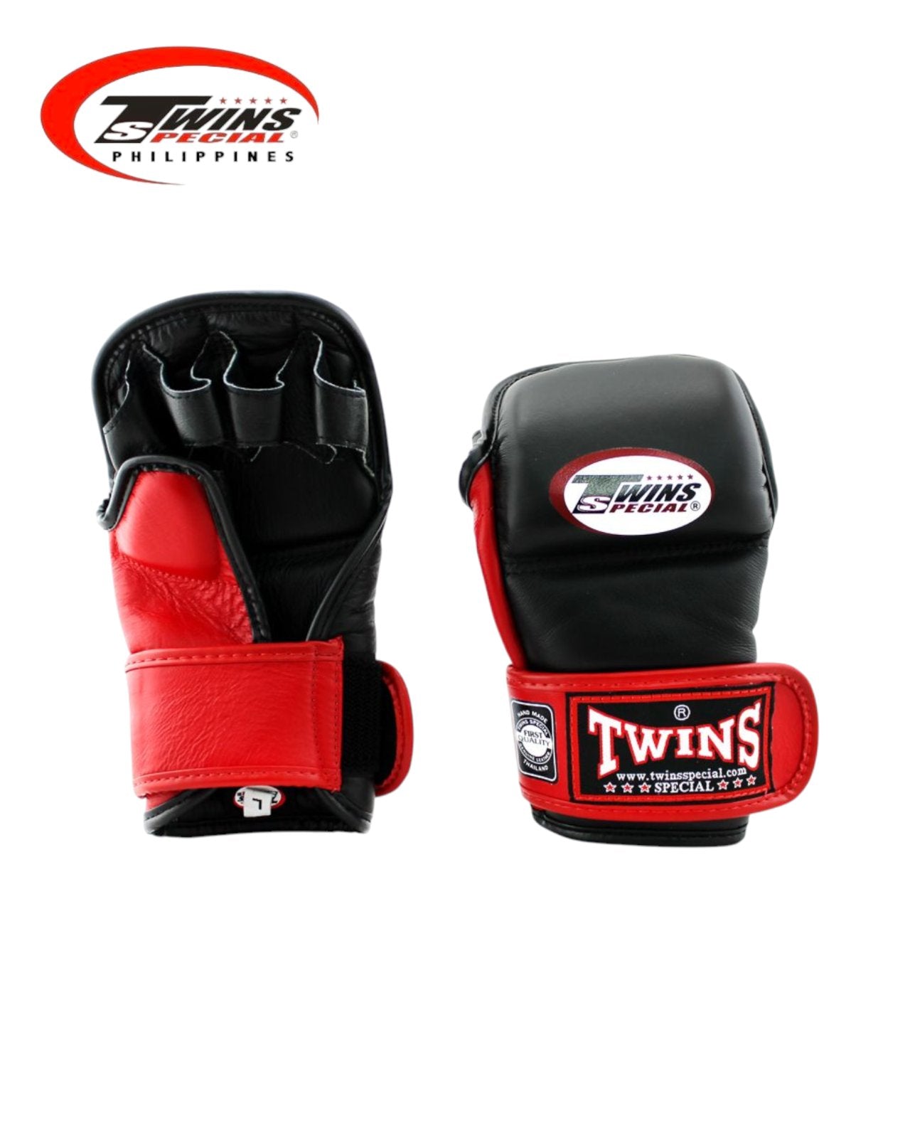 TWINS SPECIAL GGL1 MMA Sparring Gloves - Black/Red