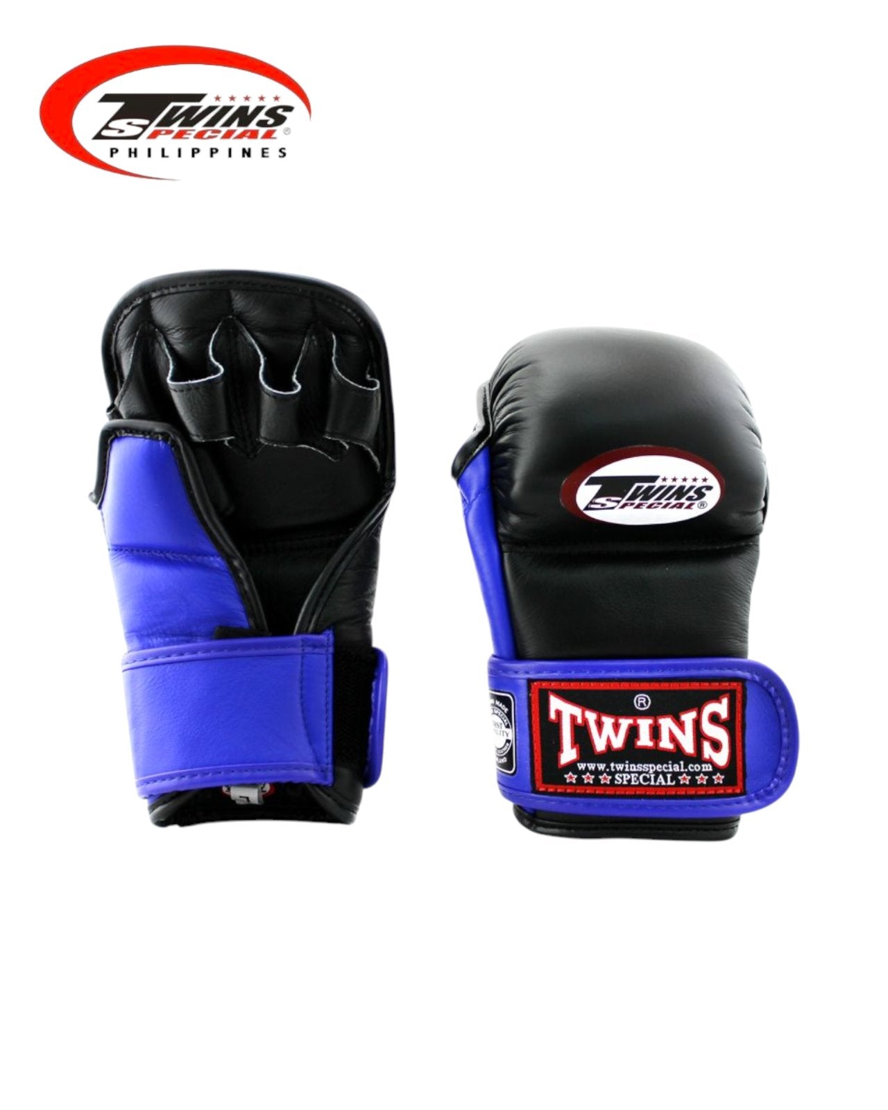 TWINS SPECIAL GGL1 MMA Sparring Gloves - Black/Blue