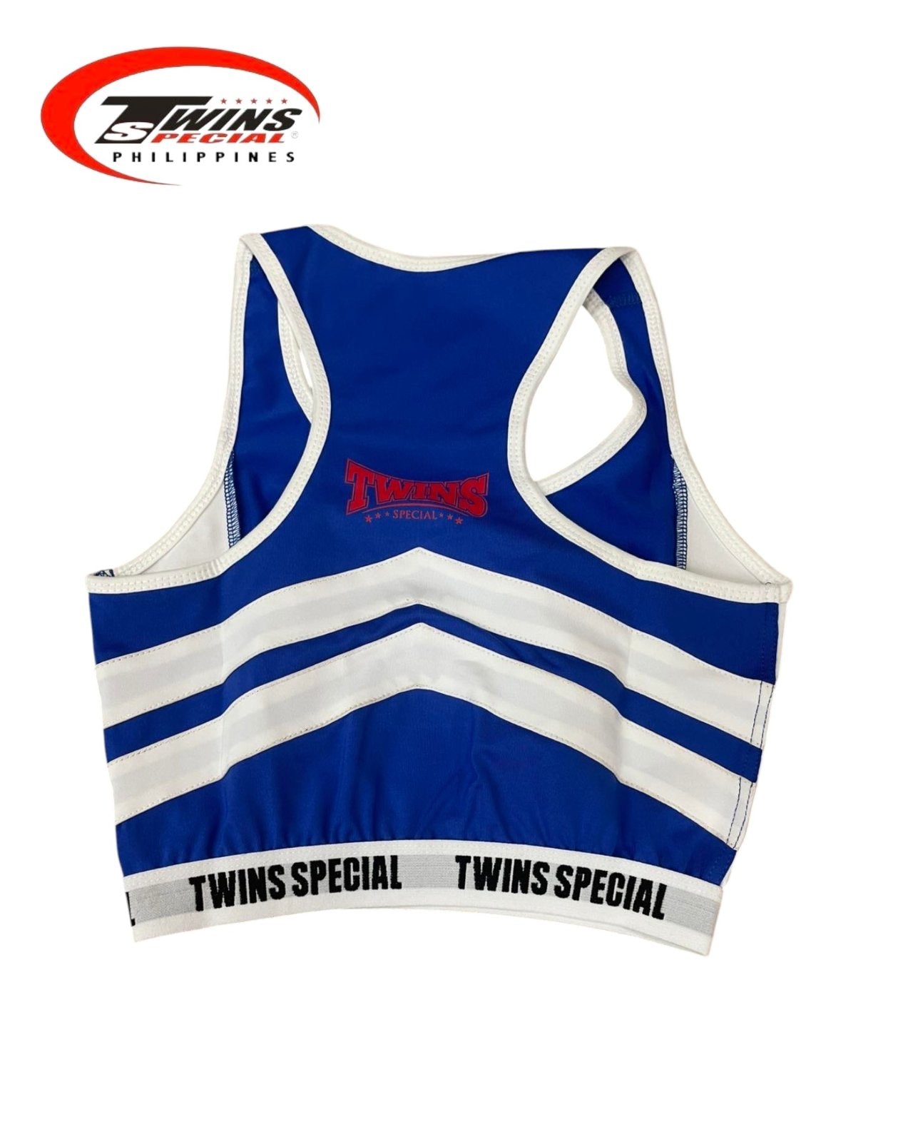 TWINS SPECIAL TSB-3 Performance Crop Top (BLUE/WHITE)