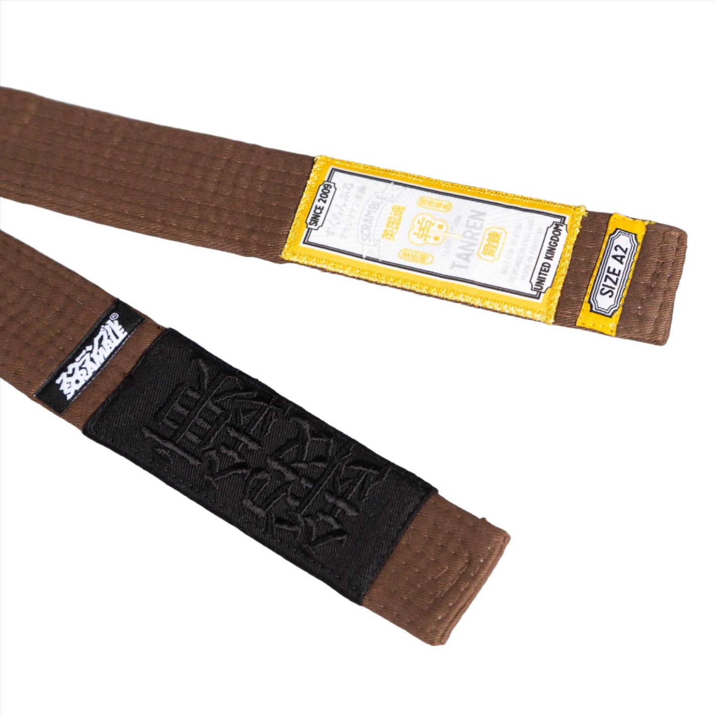 SCRAMBLE TANREN V4 BJJ BELT – BROWN