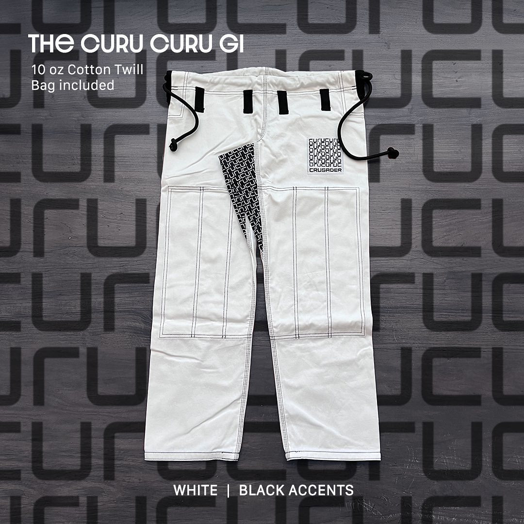 CRUSADER The Curucuru Bjj Gi White | Black Accents
