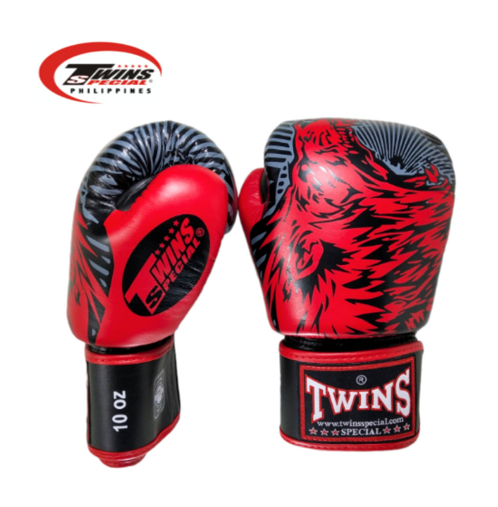 Twins Special Fancy Boxing Gloves Red Wolf K1 Extreme Sportshop