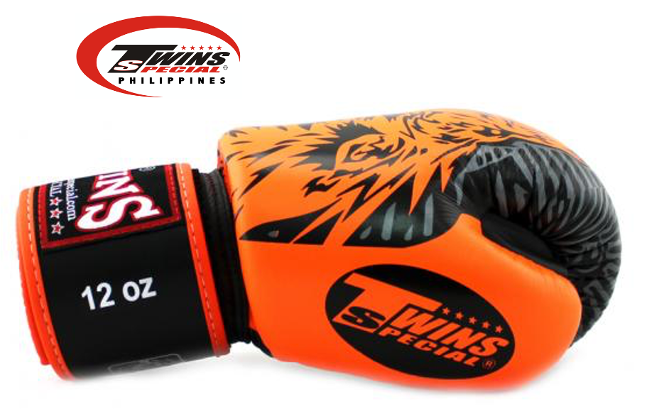 Twins Special Fancy Boxing Gloves Orange Wolf